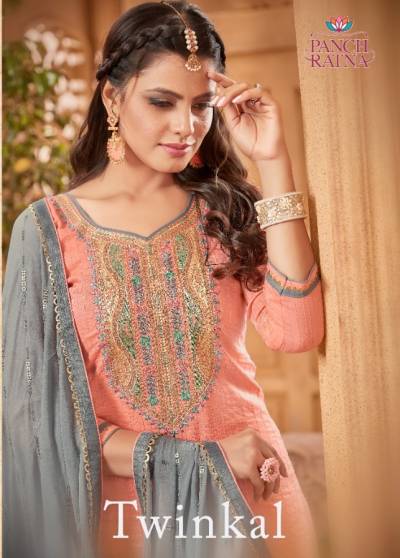 Twinkal By Panch Ratna Sequence Lining Pattern Salwar Kameez Collection